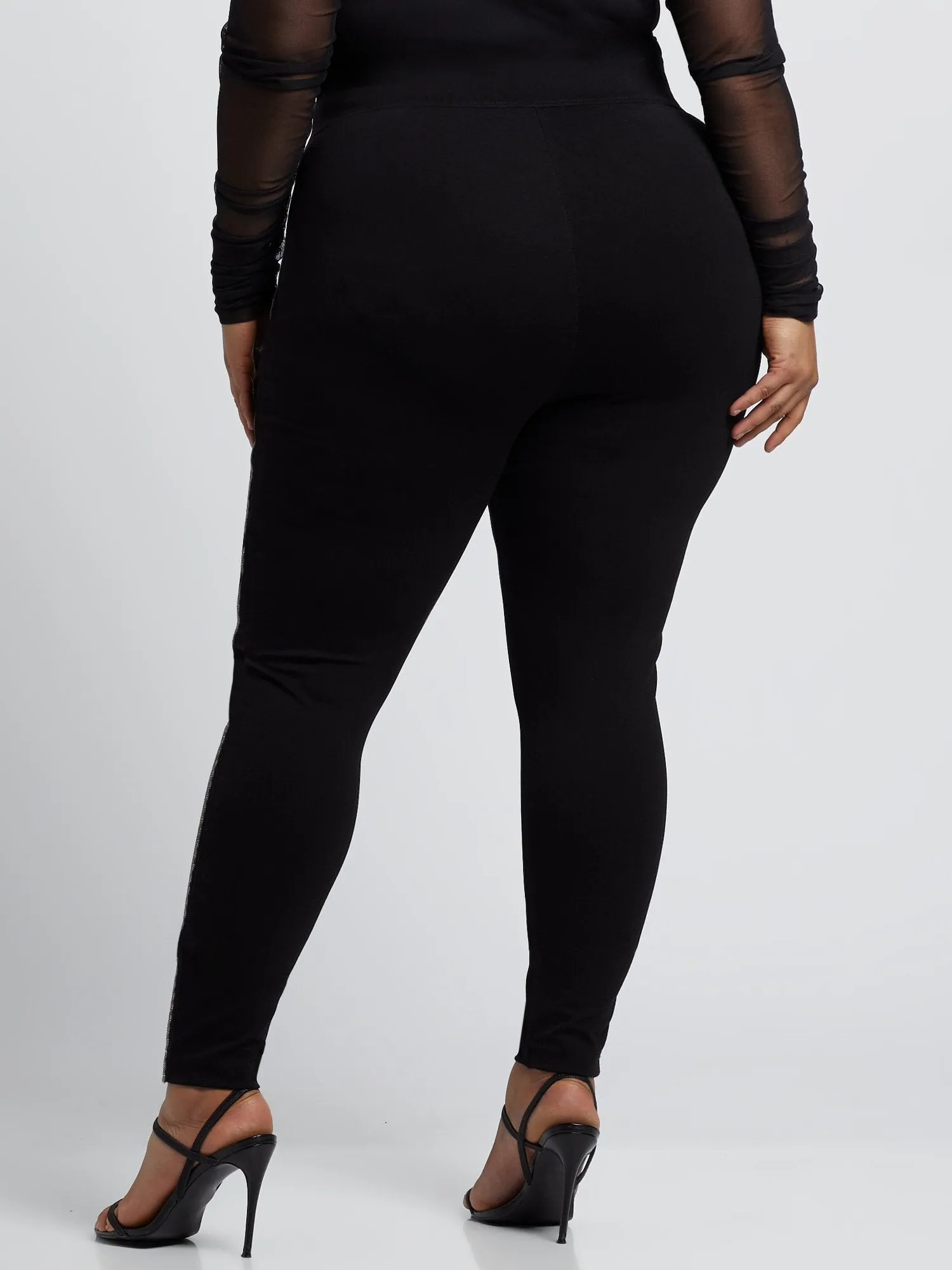 Shalon Rhinestone Side Detail Ponte Pants