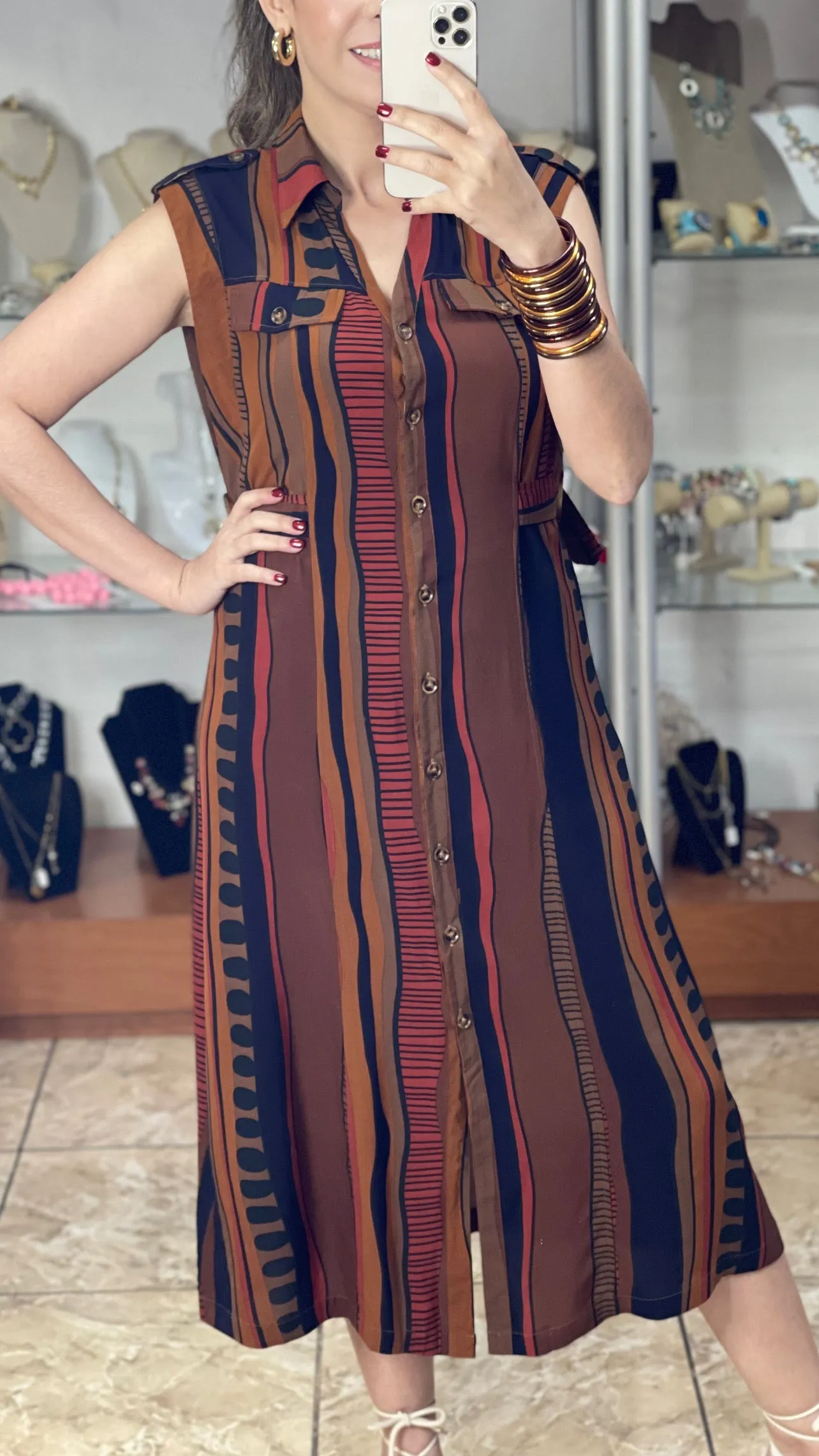 Sleeveless Midi Dress