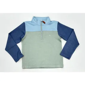 Southbound Color Block Pullover-Green Bottom