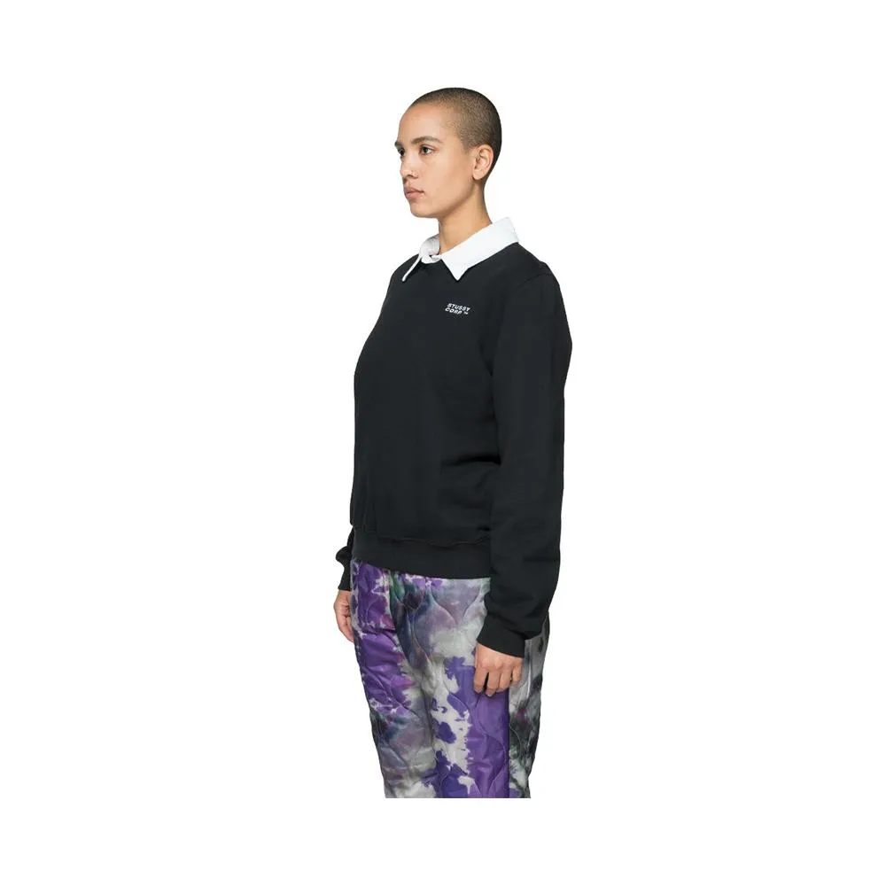 Stussy Elin V-neck Fleece Pullover Black 218062