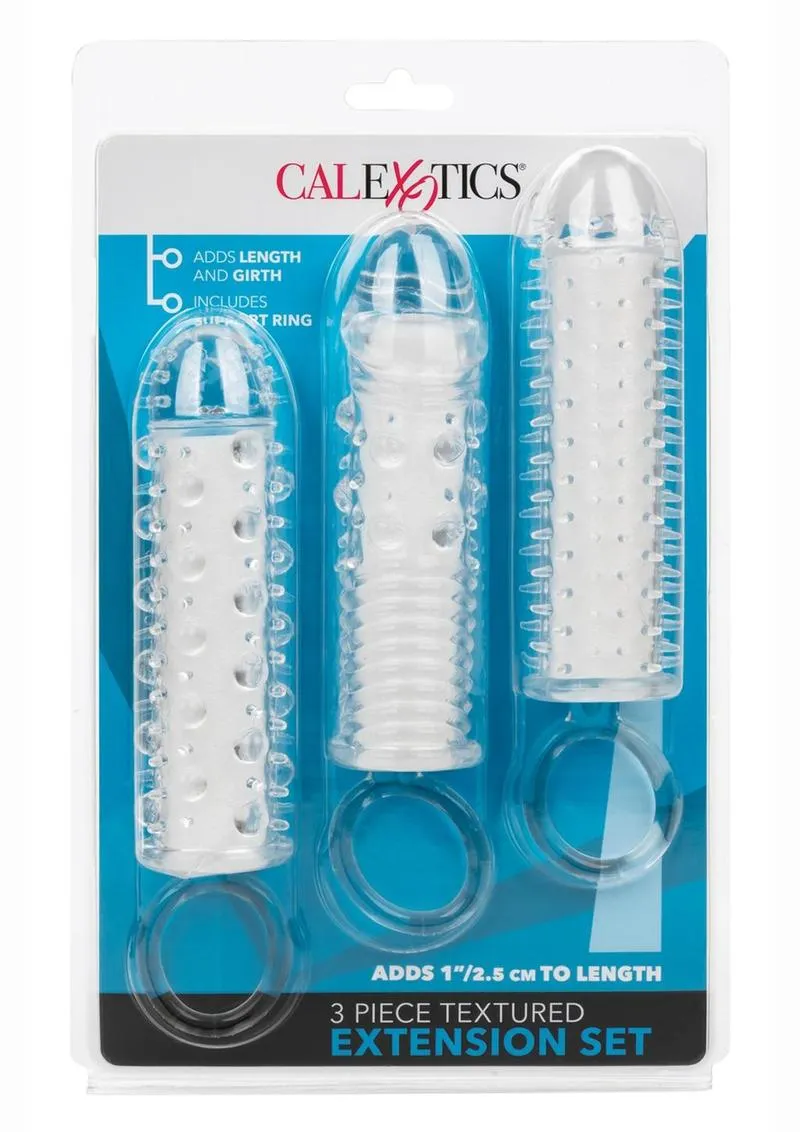 Textured Extension Set Penis Sleeves
