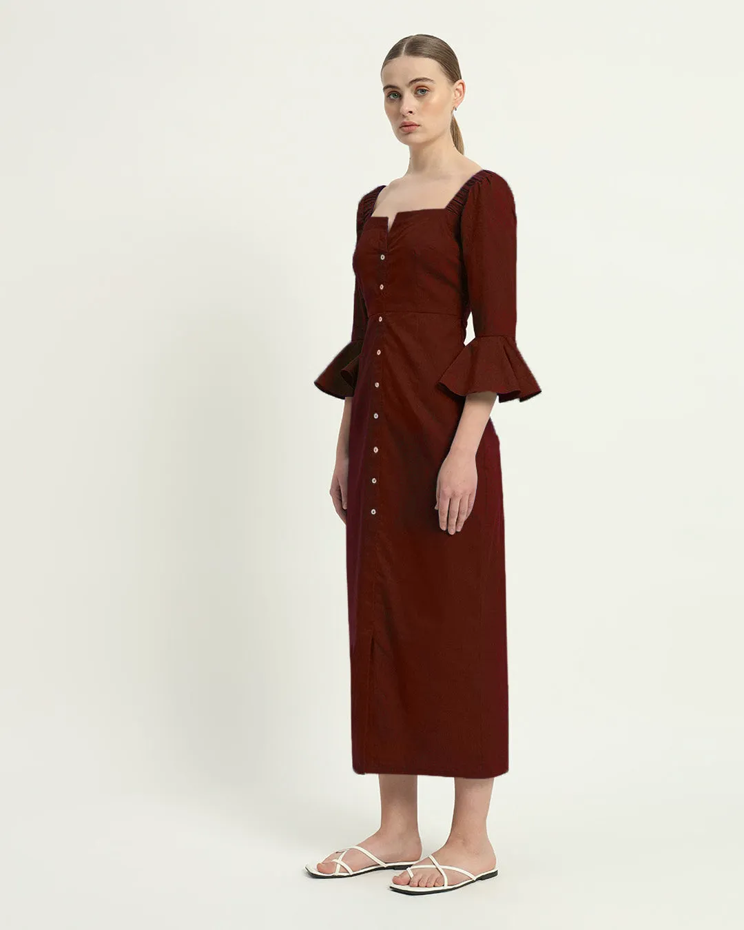 The Rosendale Rouge Cotton Dress