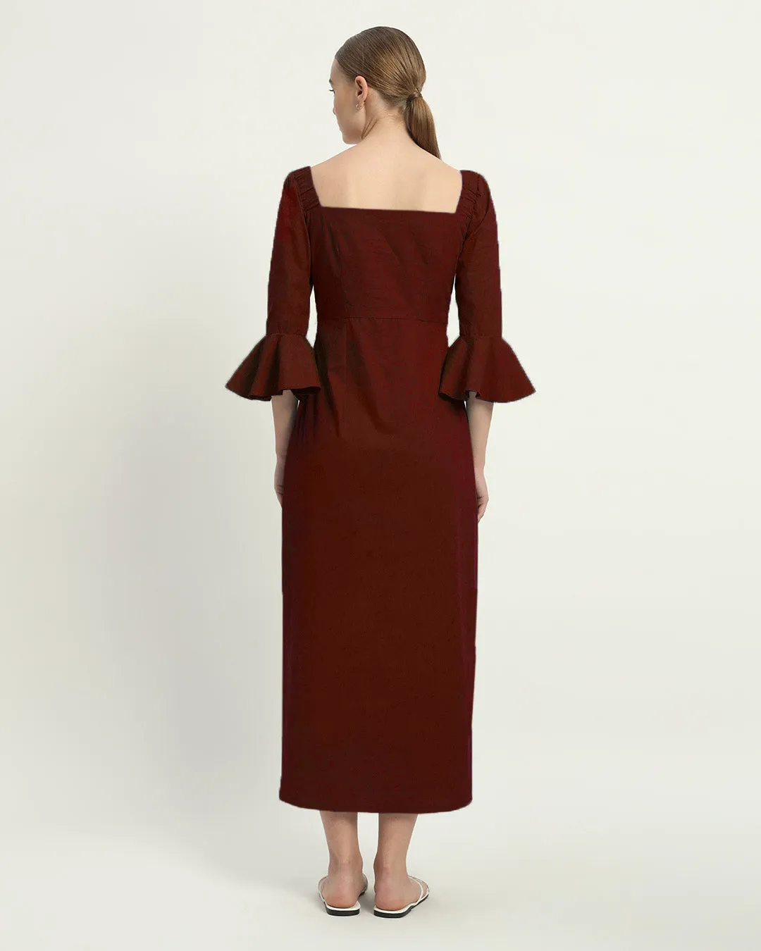 The Rosendale Rouge Cotton Dress