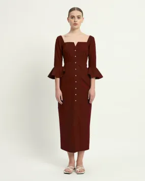 The Rosendale Rouge Cotton Dress