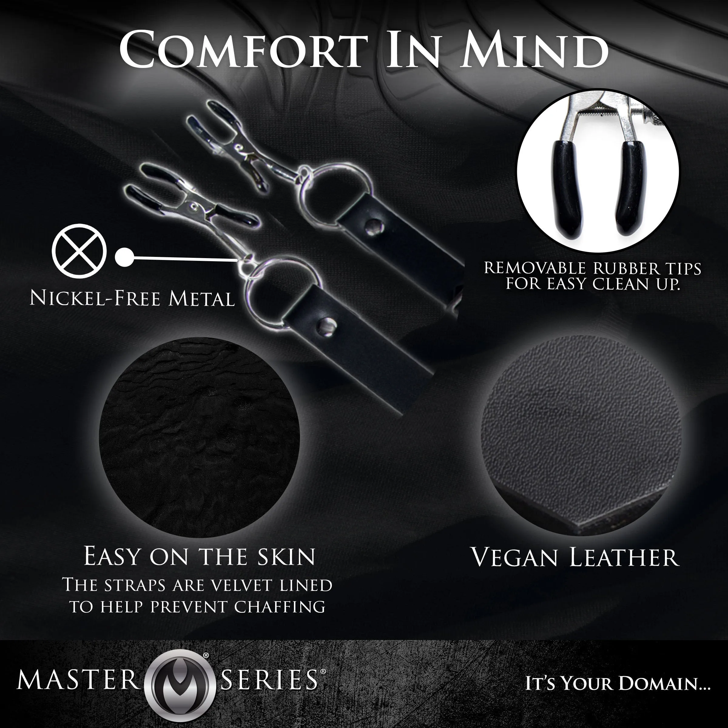 The Spread Labia Spreader Straps with Clamps