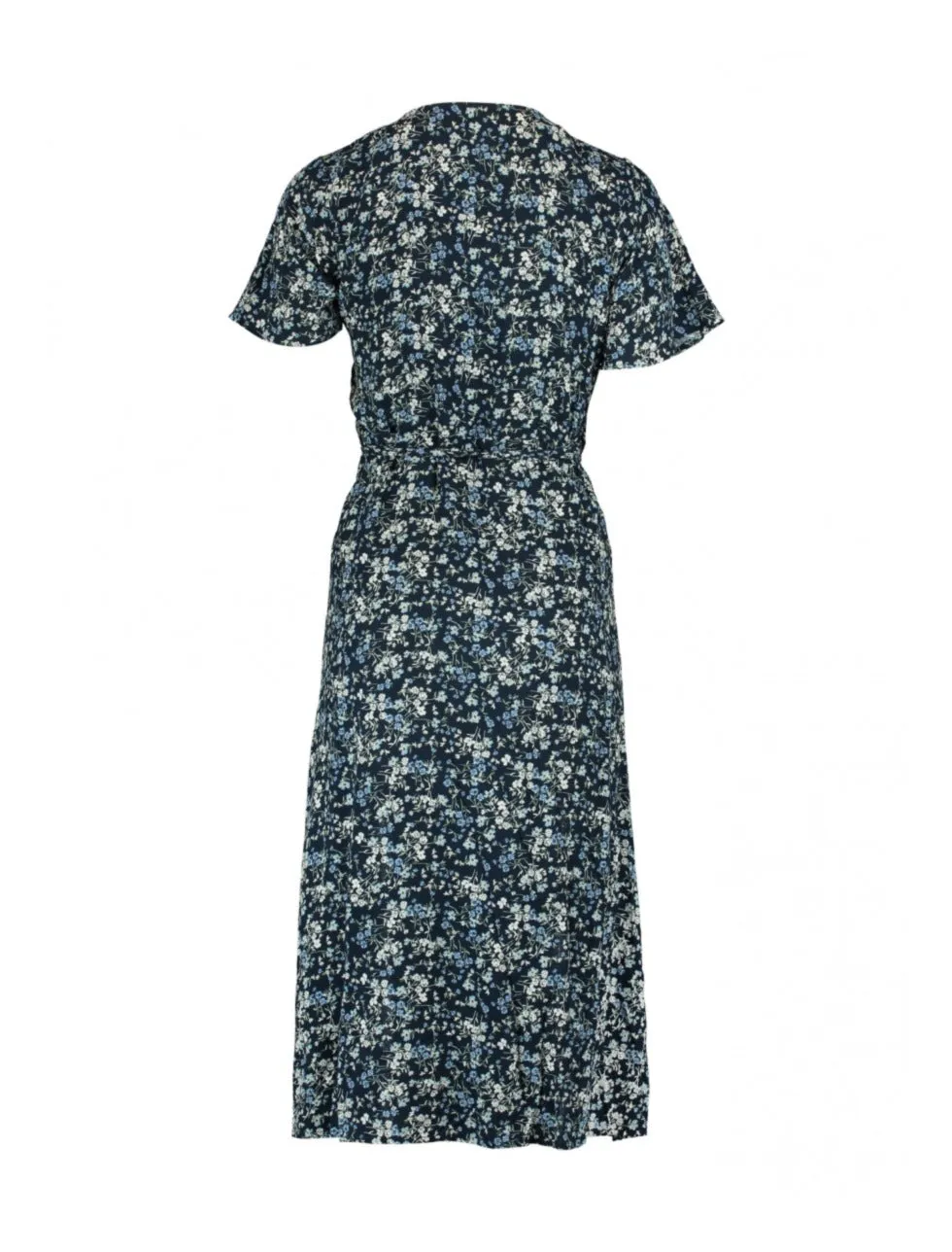 Tiara Navy Wrap Midi Dress