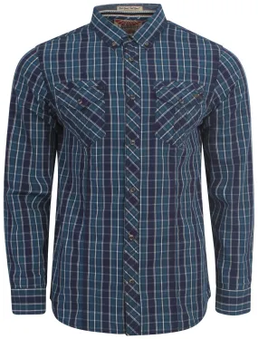 Tokyo Laundry Vostok blue shirt