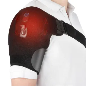 UK Plug Electric Heat Therapy AdjUStable Shoulder Brace Back Support Belt For Dislocated Shoulder Rehabilitation Fa0552