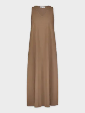 V NECK JUMPER-MOCHA