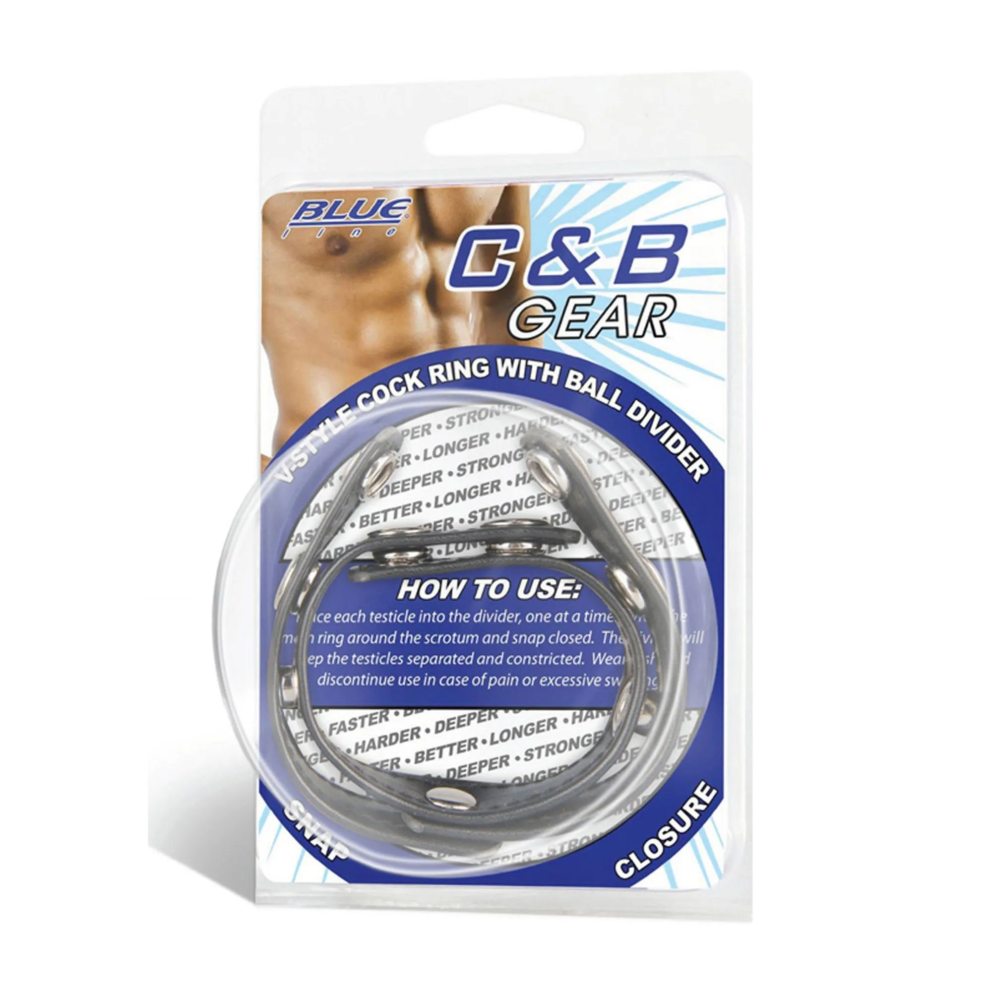 V-Style Cock Ring with Ball Divider