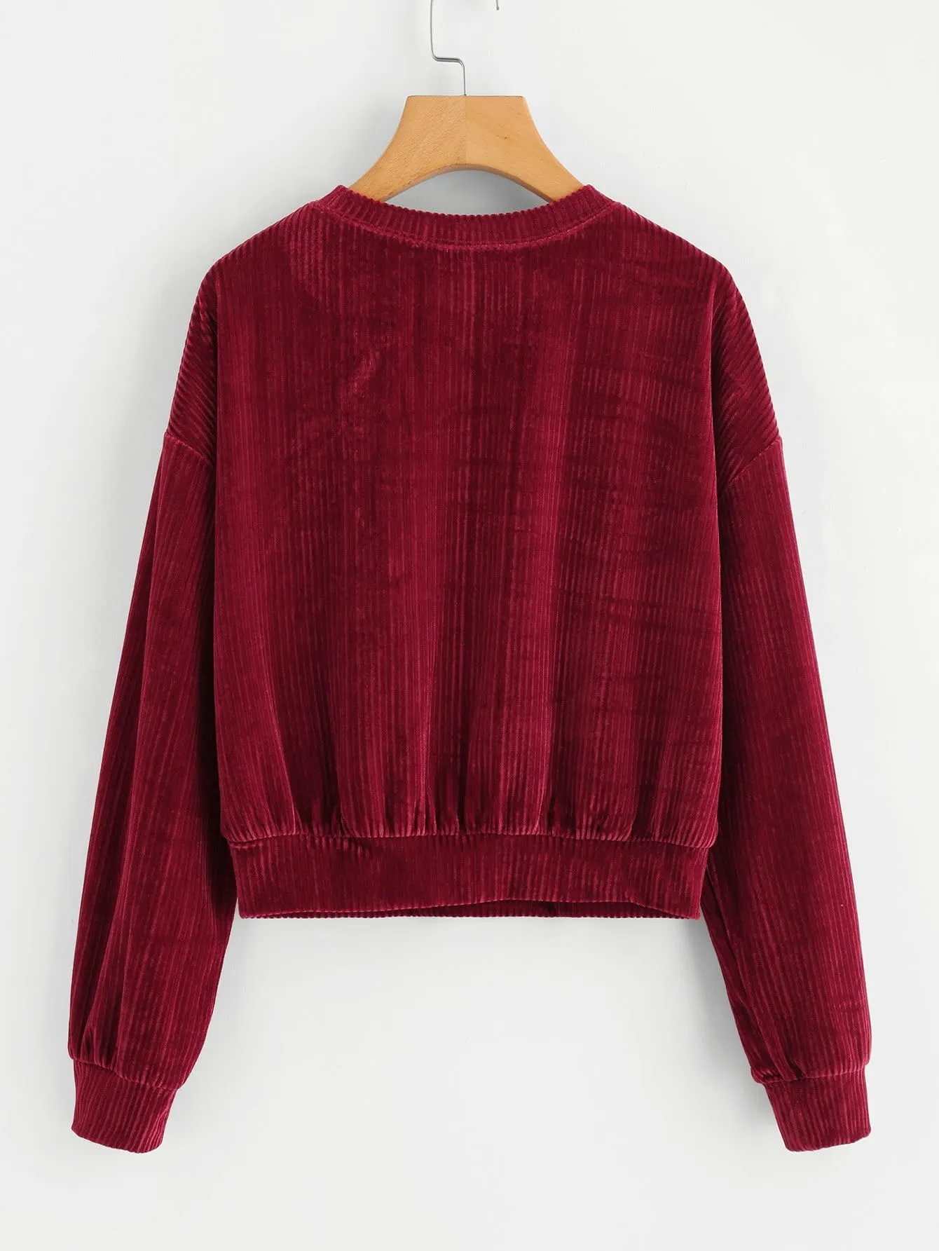 Velvet pullover retro sweater