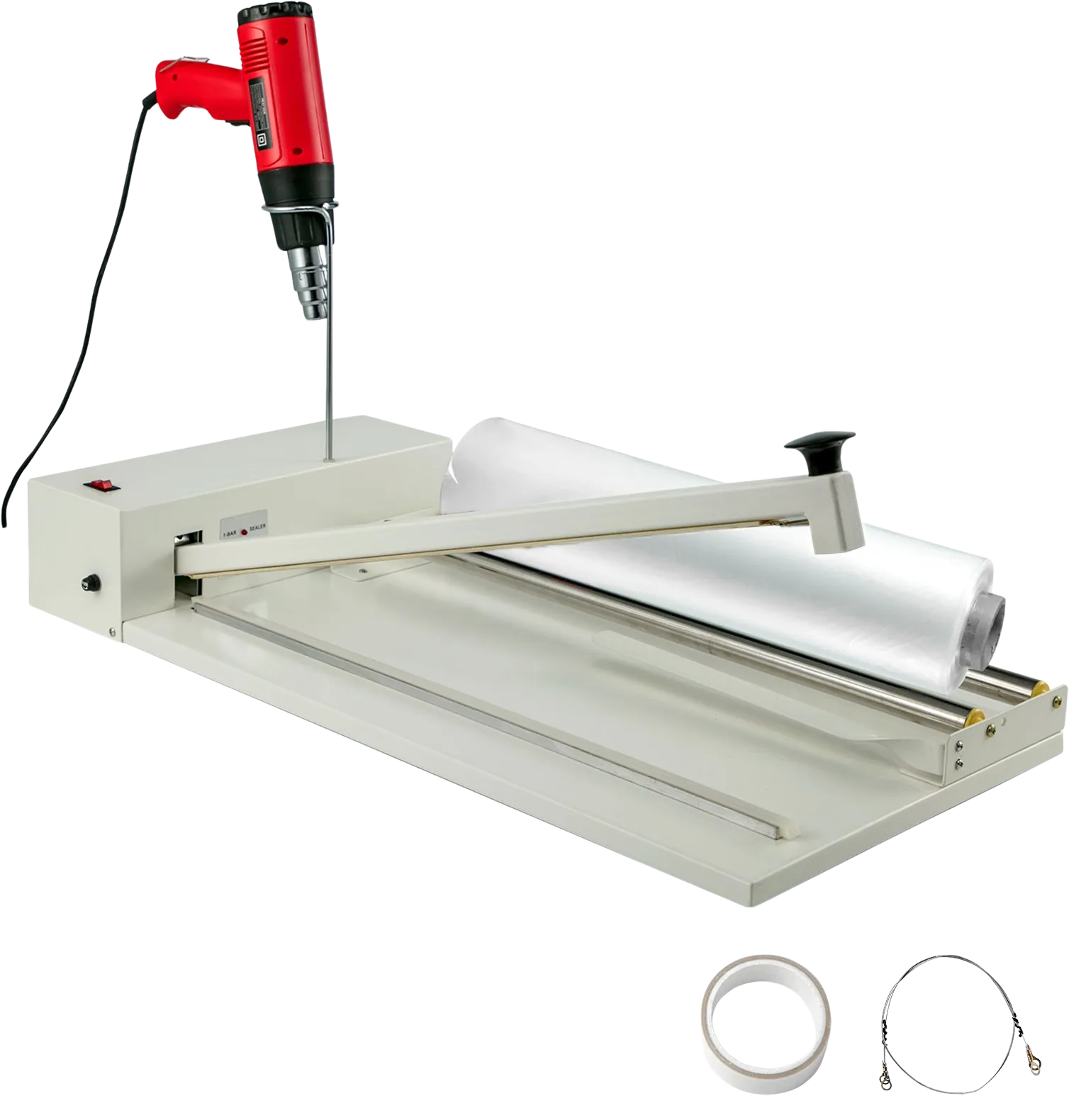 Vevor Shrink Wrap Machine 24" I-Bar Sealer with Heat Gun 800W New