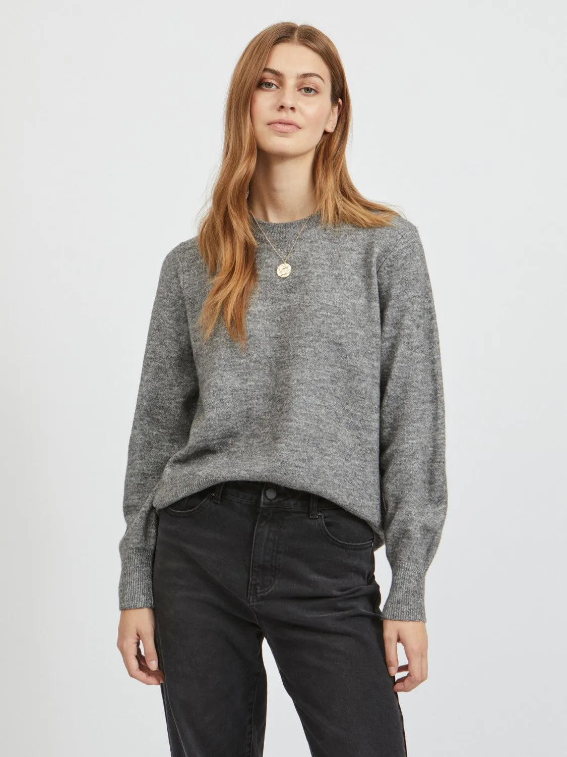 Viella Knitted Jumper ( Grey)