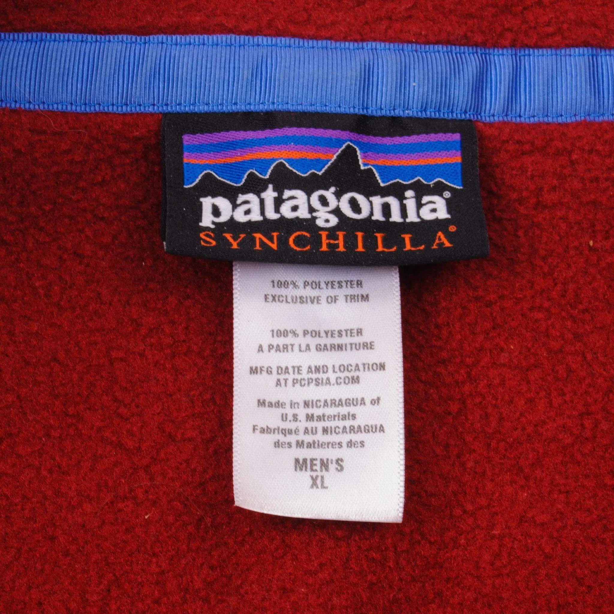 VINTAGE PATAGONIA SYNCHILLA SNAP T FLEECE PULLOVER SIZE XL