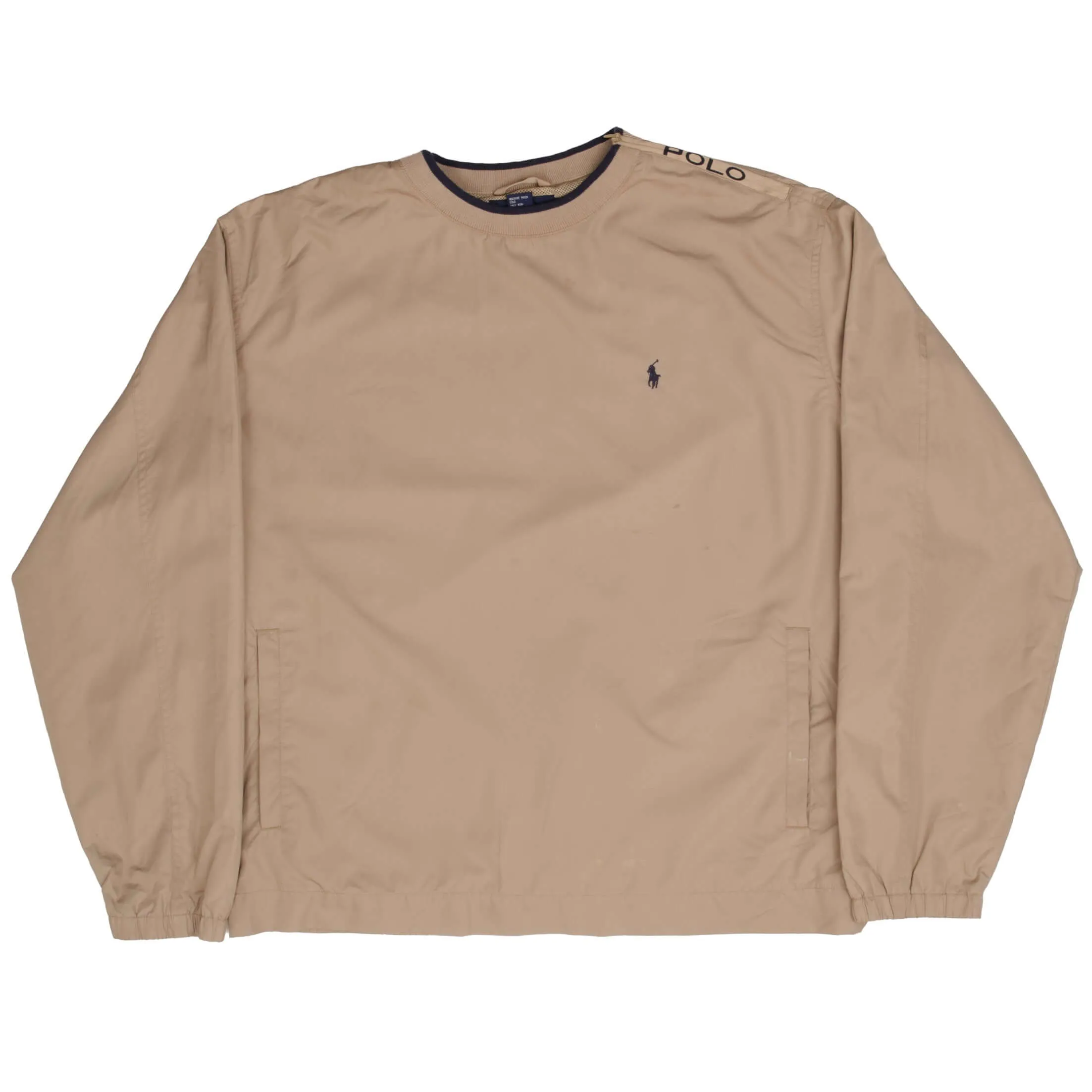 VINTAGE POLO RALPH LAUREN GOLF WINDBREAKER PULLOVER JACKET 1990S SIZE LARGE