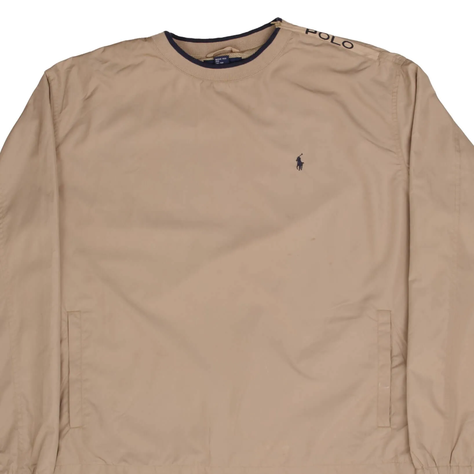VINTAGE POLO RALPH LAUREN GOLF WINDBREAKER PULLOVER JACKET 1990S SIZE LARGE