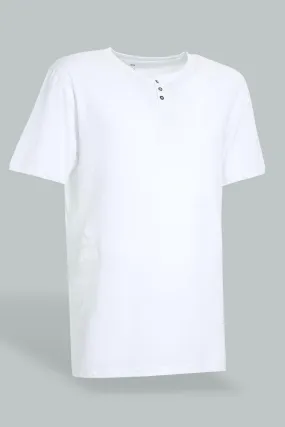 White Henley T-Shirt