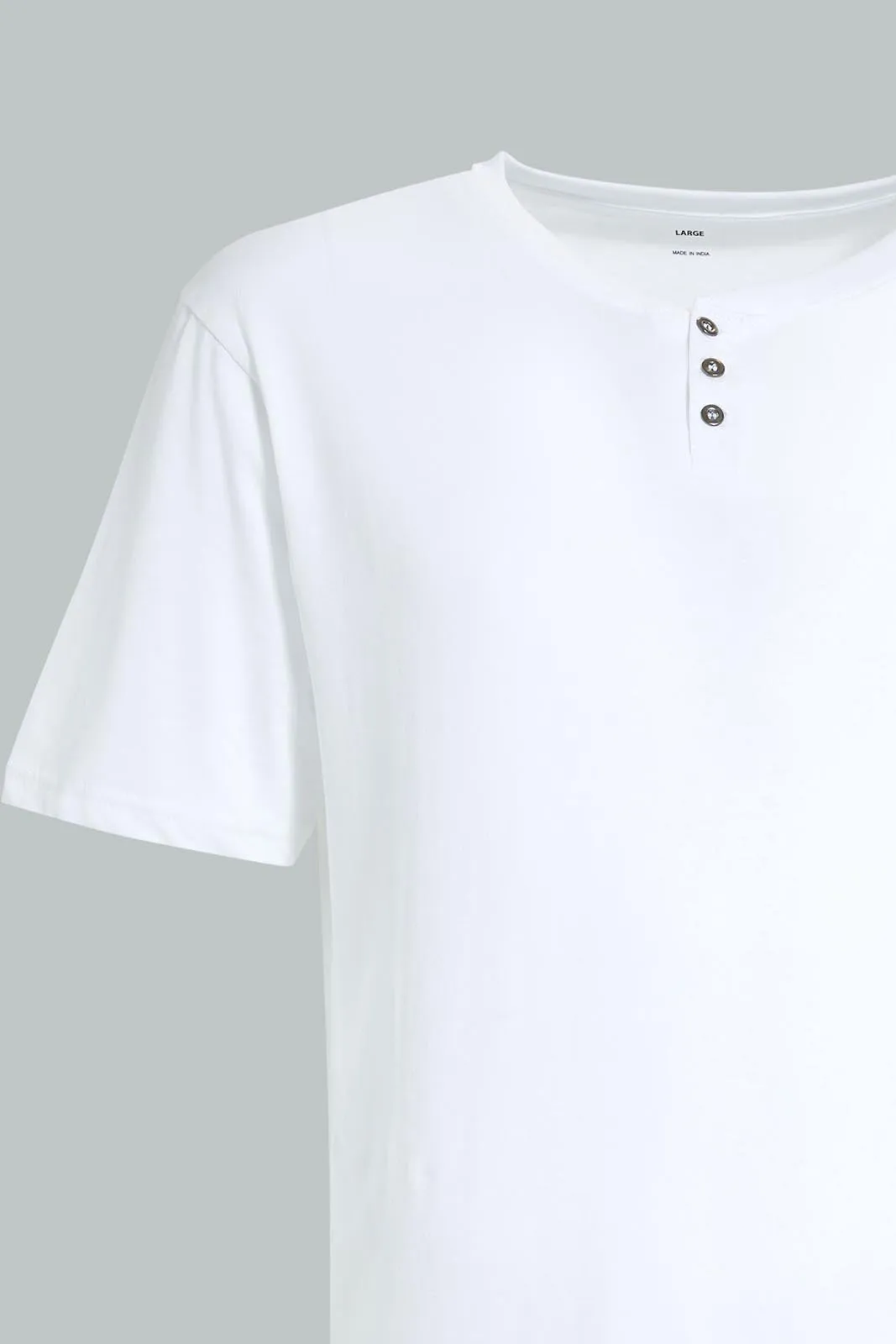 White Henley T-Shirt