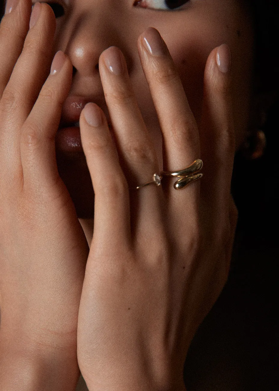 Willow Wrap Around Ring Gold