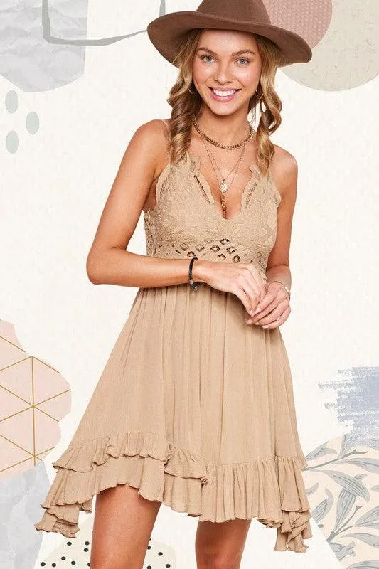 Womens Sleeveless Monterey Dress