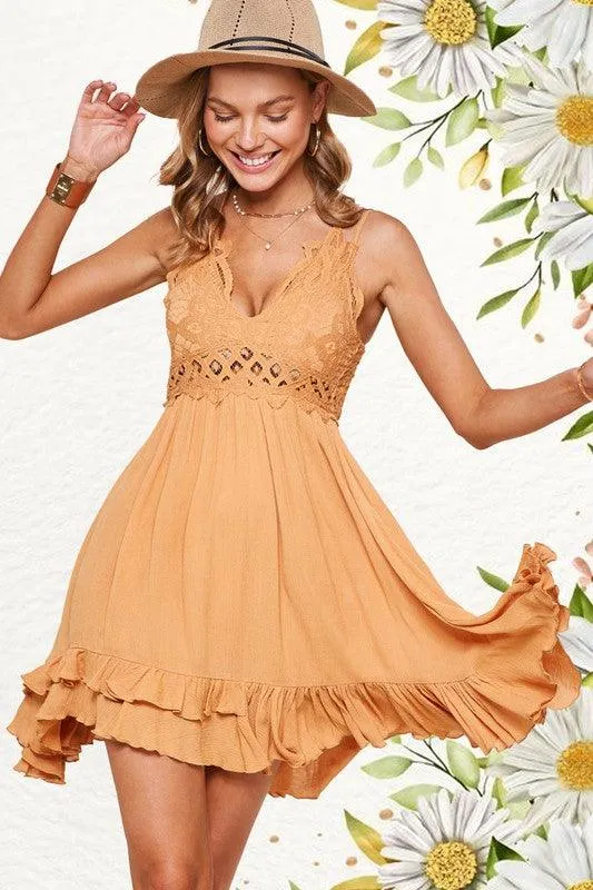 Womens Sleeveless Monterey Dress