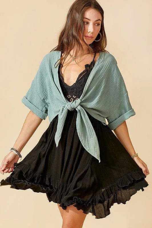 Womens Sleeveless Monterey Dress