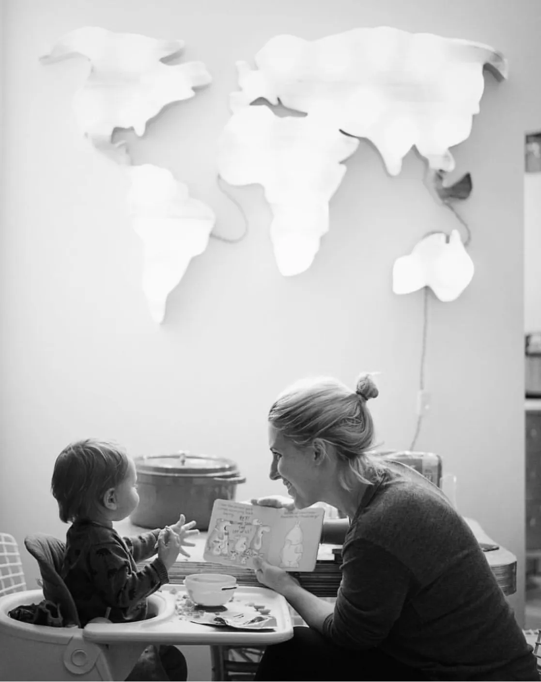 World Map Marquee Light