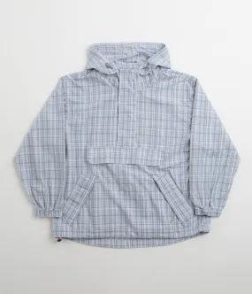 Yardsale Plaid Pullover Jacket - Blue / White